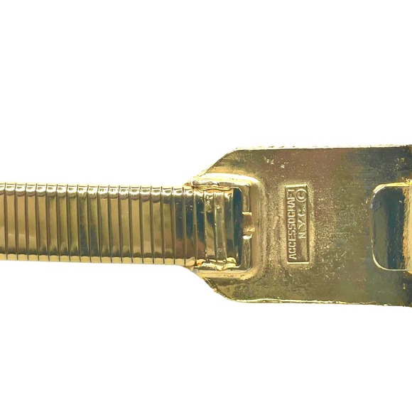 Accessocraft Gold Color Stretch Belt Buckle (Vintage) - Picture 4 of 5